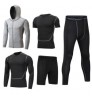 New active wear set men sportswear 5 piece mens athleisure workout clothes sport gym fitness sets for men t shirt ropas set