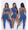 PASUXI Wholesale Activewear Sportswear 4 Piece Set Women Gym Fitness Sets Yoga Wear Workout Yoga Short Pants Set