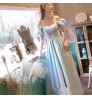 Bridesmaid Dress Female Bride Wedding Dress Usually wear Dream Princess Fashion Blue Catwalk Banquet Evening Dress Female