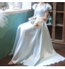 Bridesmaid Dress Female Bride Wedding Dress Usually wear Dream Princess Fashion Blue Catwalk Banquet Evening Dress Female