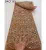 Luxury Beaded Embroidery Fabric Wedding Apparel Accessories Lace Fabric with beads sequins Fabric manufacturer for Dress