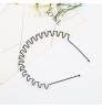 Factory direct sales Korean version black paint wave hair band unisex fashion spring headband hair accessories wholesale