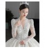 2022 new Court style wedding dresses in turkey wedding gowns dress bridal luxury long tail high waist plus size Wedding dress