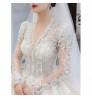 2022 new Court style wedding dresses in turkey wedding gowns dress bridal luxury long tail high waist plus size Wedding dress