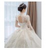 2022 new Court style wedding dresses in turkey wedding gowns dress bridal luxury long tail high waist plus size Wedding dress