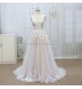 2022 New arrive french lace with soft A line skirt wedding dress bridal gowns