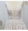 2022 New arrive french lace with soft A line skirt wedding dress bridal gowns