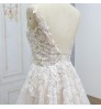 2022 New arrive french lace with soft A line skirt wedding dress bridal gowns