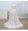 2022 New arrive french lace with soft A line skirt wedding dress bridal gowns