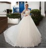 Long Tulle Bridal Wedding Dress Wilderly Bride Embroidery Gowns Wedding Cathedral Train AllureBridals sweetheartwedding gown