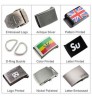 Belt Custom Wholesale Mens Colorful Letter Logo Printed Flip-Top Cotton Fabric Canvas Web Belt