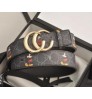 New g brand 1:1 luxury fashion unisex accessories waist ladies/metal flat buckle famous men's belt printed belt