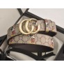 New g brand 1:1 luxury fashion unisex accessories waist ladies/metal flat buckle famous men's belt printed belt