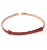 Simple Versatile Fashion Ladies Waist Belt Thin Skinny Metal Gold Elastic Buckle Waistband Dress Accessories Women Fashion Belts