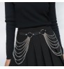 Belt female chain decoration hot girl accessories metal hand-made big-brand punk belt waist chain square buckle belt