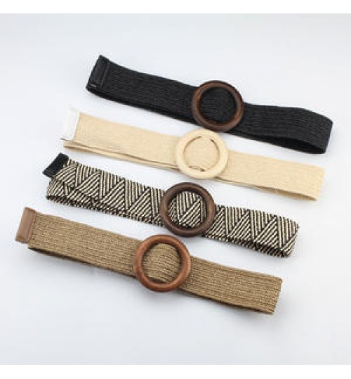 Spring/Summer Dress Decorative Belt Women's Fashion Simple Stretch Braided Belt Boho Accessories