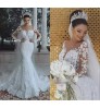 Nanchang Auyan 2022 New Style Modest Wedding Sexy Deep V-neck Fishtail Wedding Lace Mermaid Wedding Dress