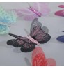 Factory Sale Colorful Organza Butterfly Patches Embellishments Appliques For Clothes Sewing Supplies DIY Hair Clip Accessories