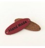 DIY Accessories Embossed Logo Clothing Leather Patches Handmade Leather Label For Children Clothes