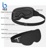 2022 new 3d eye mask sleep soft padded shade cover rest relax sleeping blindfold with earplugs hole