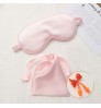 3PCS artificial silk eye mask cloth bag earplugs travel portable shading eye mask set home sleep eye mask