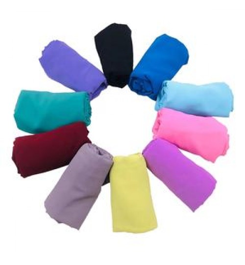 Supplier tudung hijab accessories plain dyed pearl chiffon fabric Malaysia ethnic scarves shawls