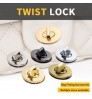 Custom Lock For Bag Fitting Accessories High Quality Bag Accessories Metal Bag Accessories Twist Lock With GRS