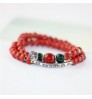 Ethnic Accessory Pulseira Jewelry Creative Handmade DIY Double Layer Porcelain Ceramic Bead Bracelet