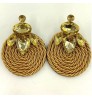 Colorful Crystal Earrings High-quality ethnic Rhinestone Handmade Round Drop Earring summer Jewelry Accessories For Women