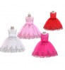 European style girl wedding dress for kids lovely birthday party sleeveless tutu dresses for child clothing 2-10 years old