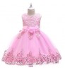 European style girl wedding dress for kids lovely birthday party sleeveless tutu dresses for child clothing 2-10 years old