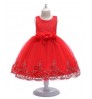 European style girl wedding dress for kids lovely birthday party sleeveless tutu dresses for child clothing 2-10 years old