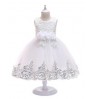 European style girl wedding dress for kids lovely birthday party sleeveless tutu dresses for child clothing 2-10 years old