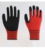 Gloves Hot-selling 13G Red Polyester Latex Crinkle Coated Safety Hand Protective Work Garden Gloves