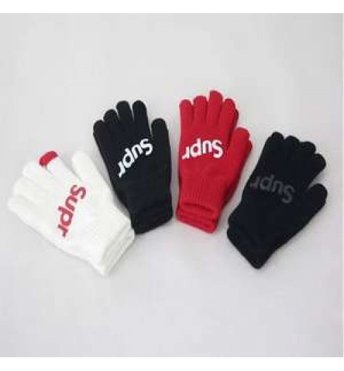 Custom Print Logo Embroidery OEM Winter Unisex Women Mens Printing Thick Warm Touch Screen Gloves Knitted Knit Phone Pad Mittens