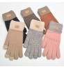 Custom China warm winter Gloves Touch Screen Mittens Knitted Velvet Christmas Magic Fashion Acrylic Gloves & Cashmere Mittens