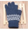 Youki 2021 Winter Magic Gloves Touch Screen Women Men Warm Stretch Knitted Wool Mittens Decorative pattern acrylic Gloves