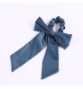 Hair Satin Hair Scrunchie With Tail - Hair Scarf With Bow Hair Scarf Scrunchies Elastic Ties