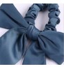 Hair Satin Hair Scrunchie With Tail - Hair Scarf With Bow Hair Scarf Scrunchies Elastic Ties