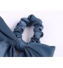 Hair Satin Hair Scrunchie With Tail - Hair Scarf With Bow Hair Scarf Scrunchies Elastic Ties