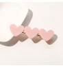 Korean Style Heart Shaped 12 Colors Hairgrips Ladies Hair Accessories Duckbill Clip Plastic Resin Hair Clips