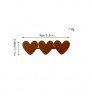 Korean Style Heart Shaped 12 Colors Hairgrips Ladies Hair Accessories Duckbill Clip Plastic Resin Hair Clips