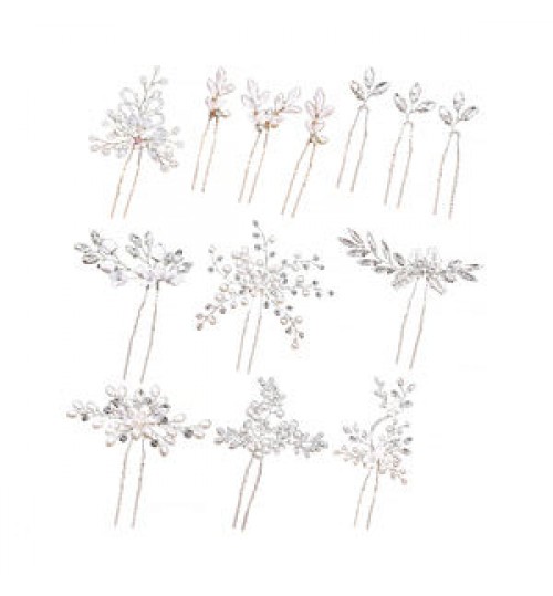 Customized Women Hair Pins Hair Accessories Wedding Accessories Jewelry Pearl Rhinestone Flower Hair Clip