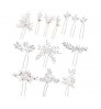 Customized Women Hair Pins Hair Accessories Wedding Accessories Jewelry Pearl Rhinestone Flower Hair Clip