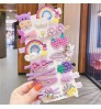 14 pcs/set Cute Child Barrettes Kid Hairgrips Hair Clip Accessories Gift Set Girl Cartoon Pattern Hair Clip Set