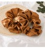 1PC Satin Silk Solid Color Scrunchies Elastic Hair Bands New Women Girls Hair Accessories Ponytail Holder Silk Hair Scrunchies