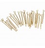 Hair accessories factory selling fashion blonde hair bobby pins ripple black hairpins