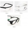 SD-5 Work protection side shield CO2 laser safety eyewear glasses with black frame