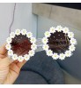 Factory Direct Flower Shape Kids Round Sunglasses Custom Daisy Designer Shades Children Sun Glasses Transparent Girls Eyewear