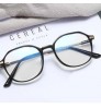 Cute star and moon carved glasses temple polygon anti blue light women students flat mirror eyewear